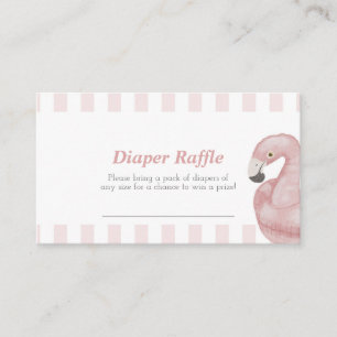 Let’s Flamingle Diaper Raffle Card