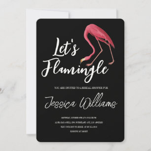 Let’s Flamingle! Tropical Bridal Shower Bash Invitation