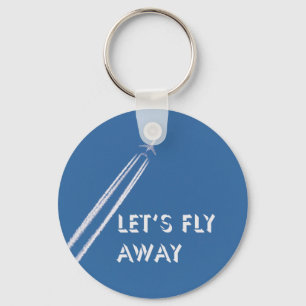 Let’s fly away key ring
