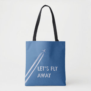 Let’s fly away tote bag
