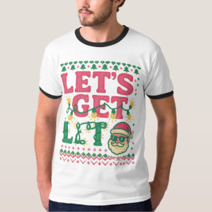 Let’s Get Lit Christmas Shirt • Funny Ugly Sweater