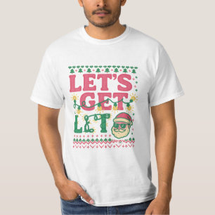Let’s Get Lit Christmas Shirt • Funny Ugly Sweater