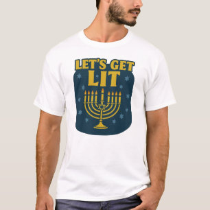 Let’s Get Lit Hanukkah T-Shirt