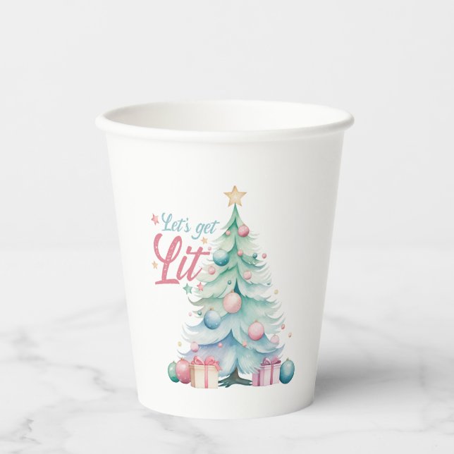 Let’s Get Lit  Paper Cups (Front)