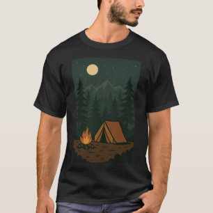 Let’s Get Lost in the Woods Camping T-Shirt Ad