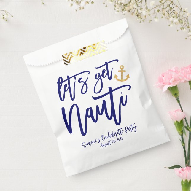 Let’s Get Nauti | Nautical Bachelorette Party Favour Bags (Sealed)