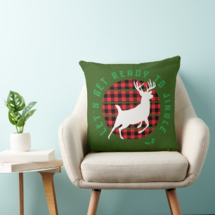 “Let’s Get Ready to Jingle” Christmas Cushion
