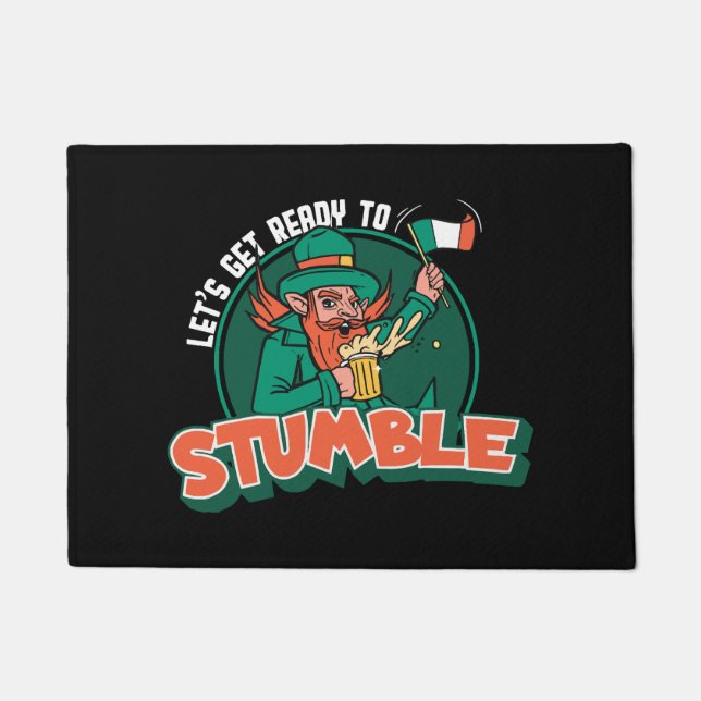Let s Get Ready to Stumble Funny Doormat (Front)