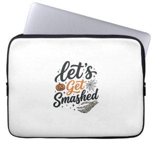 Let’s Get Smashed Halloween Pumpkin Laptop Sleeve