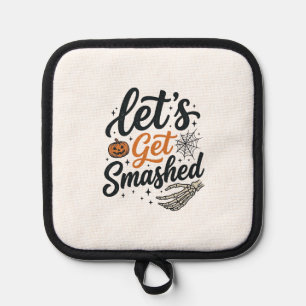 Let’s Get Smashed Halloween Pumpkin Pot Holder