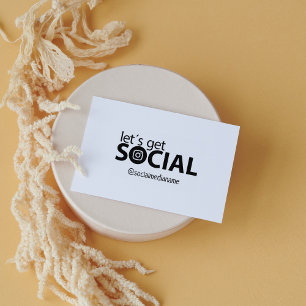 Let´s get social on Instagram  Rubber Stamp