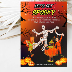Let’s Get Spooky Halloween Party Invitation