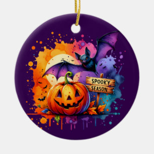 Let’s Get Spooky Halloween Splash Ceramic Tree Decoration