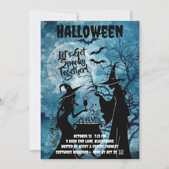Let’s Get Spooky Together Halloween Invite (Front)
