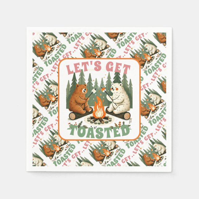 Let’s Get Toasted – Campfire Cuties Edition Napkin (Front)