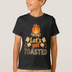 Let’s Get Toasted Funny Marshmallow Campfire Campi T-Shirt