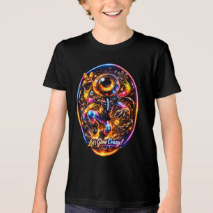 Let’s Glow Crazy – Neon Alien Energy Design Tri-Blend Shirt