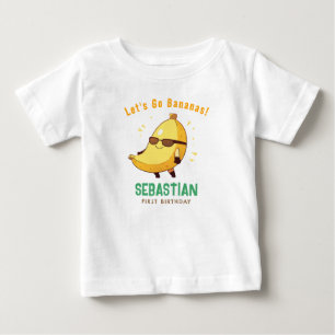 Let’s Go Bananas First Birthday Shirt Funny Banana