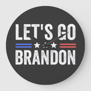 LET’S GO BRANDON Cardinal Large Clock