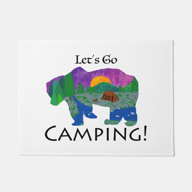Let’s Go Camping Doormat (Front)