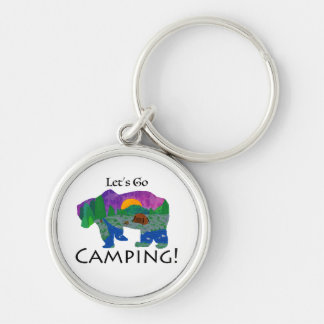Let’s Go Camping Key Ring