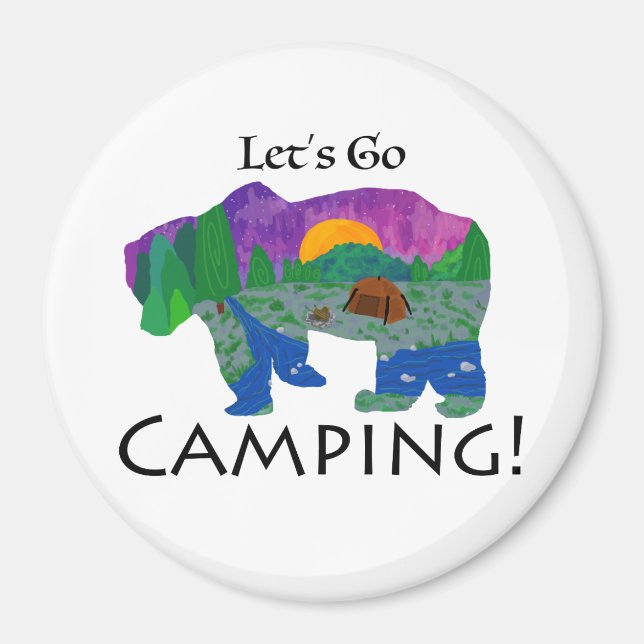 Let’s Go Camping Magnet (Front)