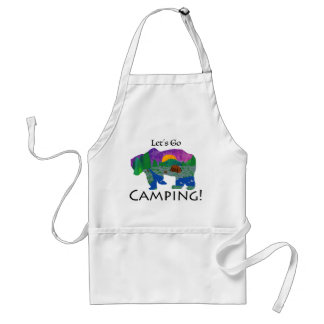 Let’s Go Camping Standard Apron