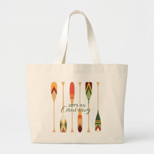 Let’s Go Canoeing  Large Tote Bag