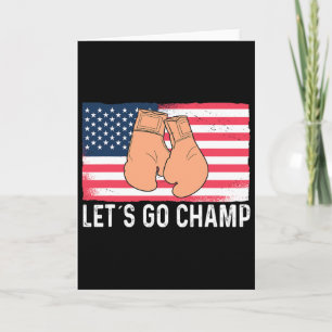 Let´s Go Champ Kickboxing Boxing Sports Fighter Card