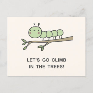 Let’s Go Climb In The Trees! Invitation Postcard