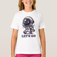 Let’s Go – Cute Astronaut Adventure Tee