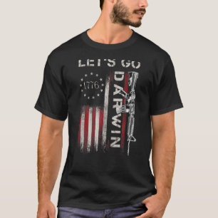 Let’s Go Darwin American Flag Vintage T-Shirt