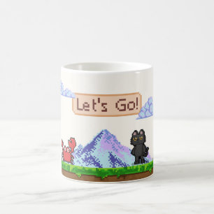 Let’s Go Gamer Mug Video Game Coffee Cup