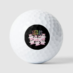 Let’s Go Ghouls - Cute & Funny Halloween Design Golf Balls