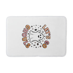 Let’s Go Ghouls Cute Halloween Ghost Bath Mat
