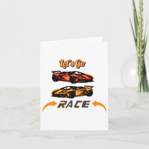 Let’s Go Race – Supercar Speed Racing Design Stick Card