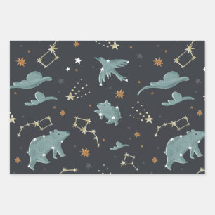 Let’s Go To Space Wrapping Paper Sheet