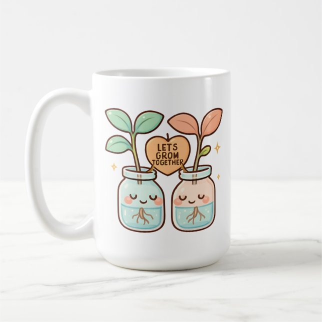 Let’s Grow Together Coffee Mug (Left)