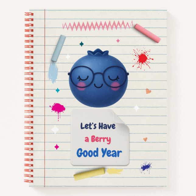 Let’s Have a Berry Good Year! – Fun Back-to-School Notebook (Front)