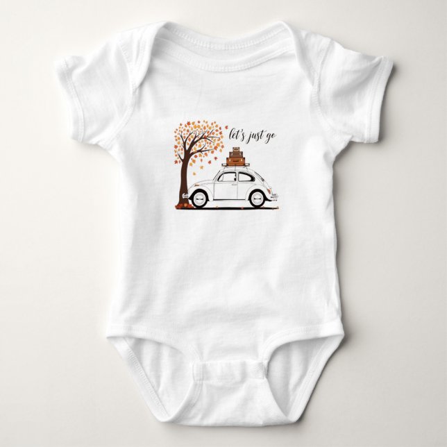 Let´s just go baby bodysuit (Front)