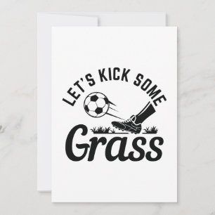 Let’s Kick Some Grass Thank You Card