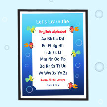 Let’s Learn the ABCs Poster for Kids