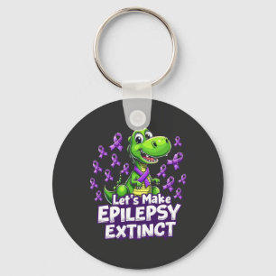 Let’s Make Epilepsy Extinct Awareness Dinosaurs Key Ring