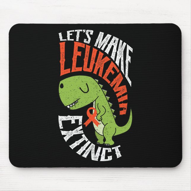 Let’s Make Leukaemia Extinct Dinosaur Haematologis Mouse Mat (Front)