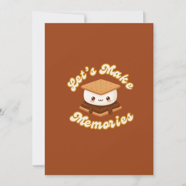 Let’s Make S’more-memories Funny Valentine’s day Holiday Card (Front)