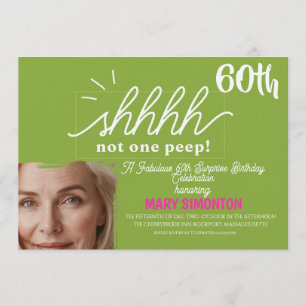 Let’s Party! A Fabulous 60th Surprise Celebration Invitation