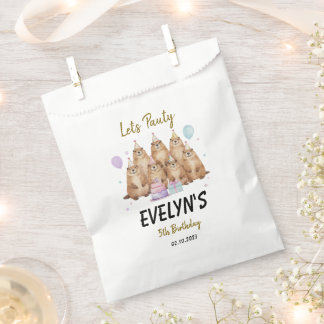 Let’s Party Groundhog 5th Birthday – Fun Kids Favour Bags