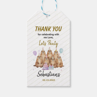 Let’s Party Groundhog 5th Birthday – Fun Kids Gift Tags