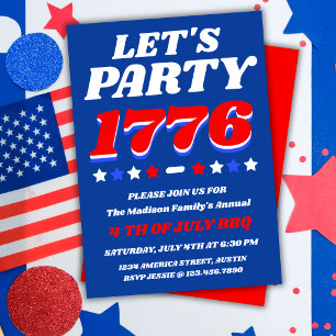 Let’s Party Like It’s 1776 USA 250 Invitation