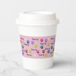 Let’s Paw-ty! Dog birthday party bash Paper Cups